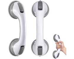 Suction Cup Handvatten voor Badkamer en Douche - 2 Stuks Zonder Boren