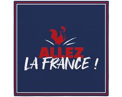 SUD TRADING - 10 Frankrijk servetten Allez la France