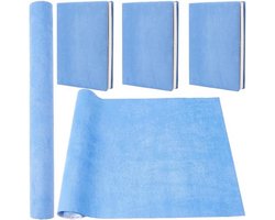 Suède boekomslag 130 x 30 cm voor DIY en scrapbooking, denim stoffen met papieren achterkant