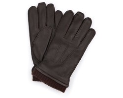 Suitable Handschoen Leer Bruin - Maat 8.5 - Heren