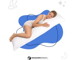 Suite sheets Ondersteunend Lichaamskussen Zwangerschapskussen - 40 x 140cm - Wit - Body Pillow