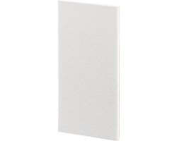 Suki meubelviltjes - 100 x 200 mm 5 stuks - Anti kras vloerbescherming - Wit - Zelfklevend