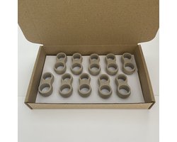 Sumio Products® Deurklink Buffers [10 stuks] Taupe (Beige) - Stootdoppen - Muurbeschermers / Deurklink bescherming - Flexibele Deurstoppers