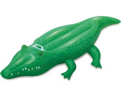 Summer Waves opblaasbare krokodil zwembad speelgoed 168 x 86 cm groen.
