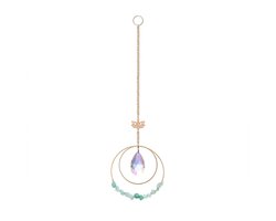 Suncatcher Kristal Windgong - Suncatcher Charme - Zonlicht Reflectie & Vogelscherming - 1 Stuk - Voor Woningdecoratie in Transparant