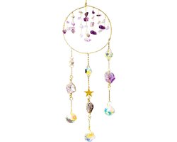 Suncatchers voor ramen met gekristalliseerde stenen, hangende ornamenten voor zonlicht, ideaal voor tuin, huis en kantoor decoratie