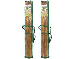 Sunnydays Rietscherm /Rrietmat - 2x - L500 x H150 cm - tuinscherm / schutting - Dus 10 meter scherm