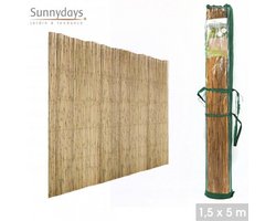 Sunnydays Rietscherm /Rrietmat - L500 x H150 cm - tuinscherm / schutting