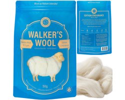 SunnyHome Wandelwol 50 gram - Antidruk Merinowol met Lanoline - Voorkomt Blaren en Drukplekken - Endurance