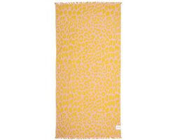Sunnylife Hamamdoek Dames 175 X 90 Cm Katoen Roze/okergeel