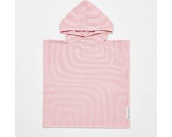 Sunnylife - Kids SwimtimeTerry Beach Hooded Towel 6-9 Surf- Ice Pink