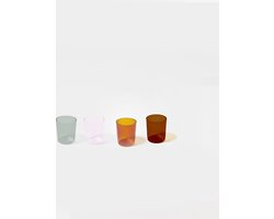 Sunnylife - Poolside Entertaining Glazen Set van 4 Stuks - Acrylaat Kunststof - Multicolor -