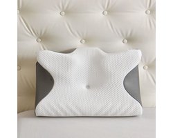 Sunova Kussensloop-Kussenovertrek - Kussens bescherming- Reserve kussensloop- Alleen hoes - Verwisselbare hoes - verkoelend hoofdkussen hoes - Vlinderkussen Tijk-Verkoelend kussenovertrek-Grijs