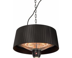 Sunred - Artix - Bright lijn - Zwart - Hangend model - Terrasverwarmer - Infraroodstraling - 1500 W – ECO - 3 standen - LED - Afstand bestuurbaar - Elektrische heater