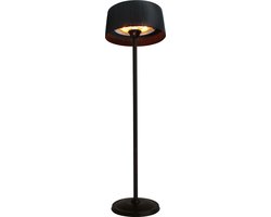 Sunred – Artix - Bright lijn - Zwart - Staand model - Terrasverwarmer - Infraroodstraling - 2100 W – ECO - 3 standen - Elektrische heater