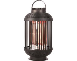 Sunred - Dark lijn - Zwart – Tafelmodel - Terrasverwarmer – Carbon rosé goud technologie - 1200W – ECO - 180 Graden rotatiefunctie - Elektrische heater