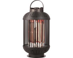 Sunred - Dark lijn - Zwart - Tafelmodel - Terrasverwarmer - Carbon rosé goud technologie - 1200W - ECO - 180 Graden rotatiefunctie - Elektrische heater
