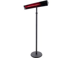Sunred - Proglax Gastro - Ultra lijn - Zwart - Staand model - Terrasverwarmer - Infraroodstraling - 2000 W – ECO - 5 standen – ECO – SMART - Afstand bestuurbaar - Elektrische heater – Slimme heater