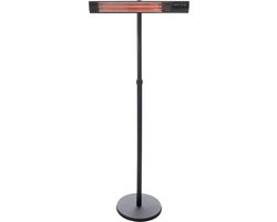 Sunred - Terrasverwarmer - Dark lijn - Staand model - Carbon rosé goud technologie - 2500 W - ECO - 3 standen - Afstand bestuurbaar - Elektrische heater