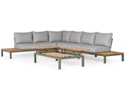 SUNS Memphis Loungeset 4-delig XL Light Antracite