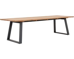 Suns Tomar teak tuintafel 280 x 100 cm. - Matt royal grey