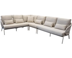 Suns Tosca hoek loungeset 4 delig camel sand rope