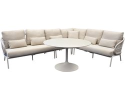 Suns Tosca hoek loungeset 5 delig camel sand rope