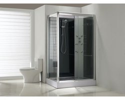 Sunshine complete douchecabine rechts 120x90x218cm alu 5mm glas