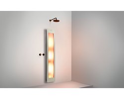 Sunshower One L - Opbouw Vlak met Infrarood-licht - Sand White - bewezen Gezondheidsvoordelen