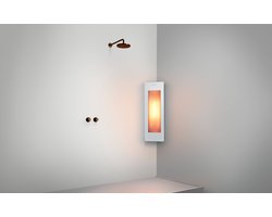 Sunshower One S - Opbouw Hoek met Infrarood-licht - White - bewezen Gezondheidsvoordelen