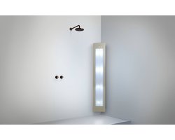 Sunshower Plus L - Opbouw Hoek met Infrarood-licht en UV-licht - Sand White - bewezen Gezondheidsvoordelen