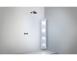 Sunshower Plus L - Opbouw Hoek met Infrarood-licht en UV-licht - White - bewezen Gezondheidsvoordelen