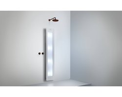 Sunshower Plus L - Opbouw Vlak met Infrarood-licht en UV-licht - White - bewezen Gezondheidsvoordelen