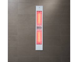 Sunshower Pure White XL Infrarood Inbouw - 19.9x123.8x10cm - full body - 1500W - wit