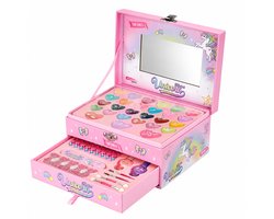 Suntac Make-up Koffer voor Kinderen - 36-Delige Make-up Set - 2 Niveaus - Cadeau voor Verjaardag & Feestjes