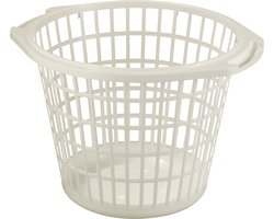 Sunware - Basic wasmand 48cm rond wit - 48 x 48 x 33 cm