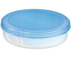 Sunware - Club Cuisine vlaaidoos met lift transparant blauw - 35 x 35 x 9 cm