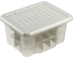 Sunware Nesta kerstballen opbergbox 24L - Voor 45 kerstballen - 43x22x34 cm