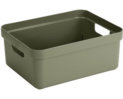 Sunware - Sigma home opbergbox 24L donker groen - 44,5 x 34,5 x 18 cm