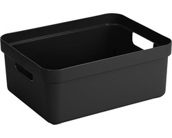 Sunware - Sigma home opbergbox 24L zwart - 44,5 x 34,5 x 18 cm