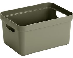 Sunware - Sigma home opbergbox 5L donker groen - 25,2 x 17,5 x 12,2 cm