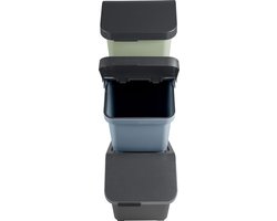 Sunware Sigma home prullenbak 30L - Stapelbaar - Set van 3