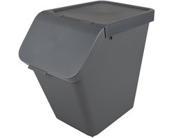 Sunware Sigma home prullenbak 40L - Stapelbaar - Antraciet