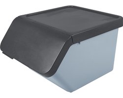 Sunware Sigma home prullenbak 45L met deksel - Stapelbaar - Blauw