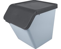 Sunware Sigma home prullenbak 60L met deksel - Stapelbaar - Blauw