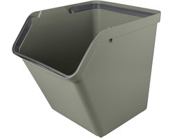 Sunware Sigma home prullenbak 60L - Stapelbaar - Donkergroen