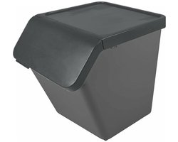 Sunware Sigma home Prullenbak Stapelbaar - 60L - Antraciet