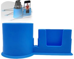 SUP Bekerhouder - Paddle Board Bekerhouder - Waterfleshouder - Kajak Drinkhouder - Drink Holder - Telefoonhouder - Multifunctionele SUP Board Accessoire - Voor Boot, Kajak, Surfplank, Camper, Bureau, Zwembad, SUP - Blauw - 1 Stuk