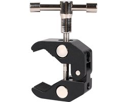 Super Camera Clamp met 1/4 en 3/8 Draad - Universele Klem voor Camera's, Verlichting en Accessoires, Ideaal voor Statieven en Bevestigingen