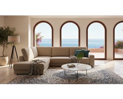 Super Stretch Chaise Longue Bankovertrek – Duurzame Linnen Bankhoes voor Hoekbanken en 5-Zitsbanken – Ademend, Anti-Kreuk, Machinewasbaar – House&Garden